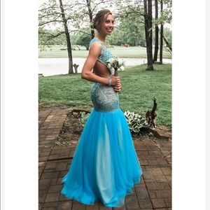 Beautiful Blue Jovani Prom Dress